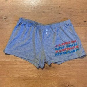Captain America Cotton Blend Shorts